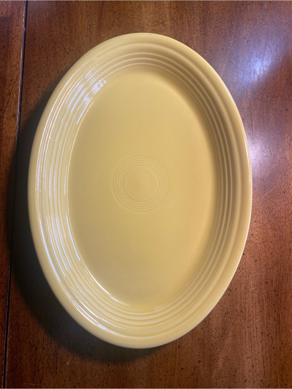 Fiesta Bright Yellow Oval Serving Platter 13.25”